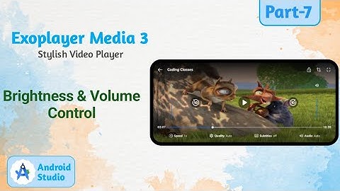 Exoplayer media3 Volume and Brightness Control in Android studio || Video Player Volume & Brightness