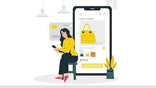 Vidéo Online Shopping 2D Animation