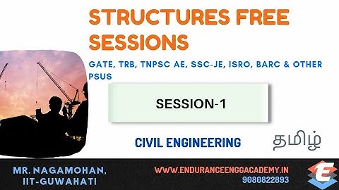 Structures Session - 1  | GATE, TRB, TNPSC AE, & other PSUs