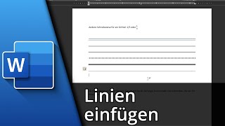 Word Linie einfügen | Horizontale & vertikale Linien in Word ✅ Tutorial screenshot 3