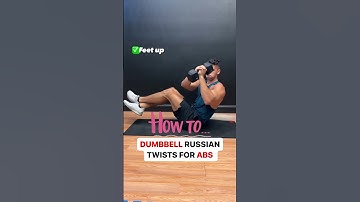 How to Properly Perform Dumbbell Russian Twists With Good Form (Exercise Demonstration)