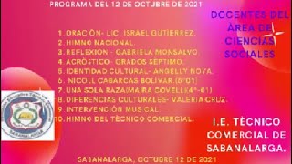 Programa del 12 de octubre de 2021- I.E Técnico Comercial de Sabanalarga.