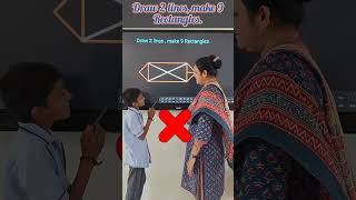 Details Draw 2 lines, make 9 Rectangles/Brain Test/innovative ideas #education #short #youtubeshorts News
