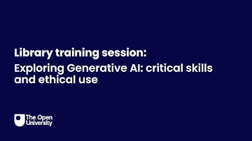 Exploring Generative AI:  Critical Skills and Ethical Use