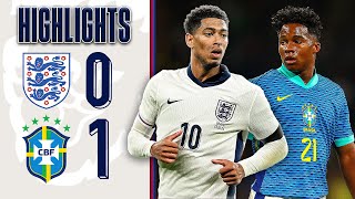 England 01 Brazil | Endrick Scores Late Winner | Highlights