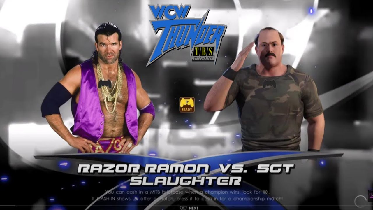 Mantaur Vs Razor Ramon Razor Ramon vs Sgt Slaughter - YouTube