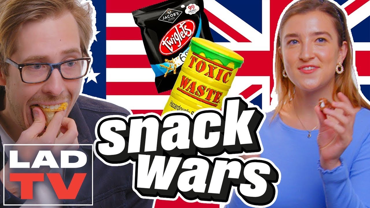 American Lad Can't Believe Brits Eat These Snacks | Snack Wars: Fight For Your Country | LADbible TV