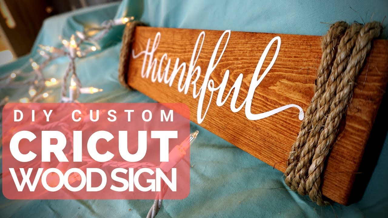 How to Make Wood Signs with a Cricut - Craft Tutorial