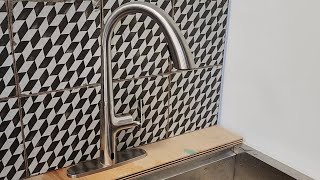 Installing the GIVING TREE Touchless High Arc Pull Down Sprayer Kitchen Faucet