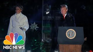 Watch President Donald Trump And First Lady Light The National Christmas Tree | NBC News