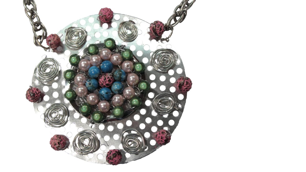 "Hardware Store Jewelry" Wire Wrapped Statement Necklace Tutorial - YouTube
