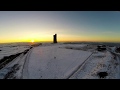 A Snowy sunrise at Castle Hill, Huddersfield,  West Yorkshire