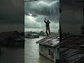 Big Helicopter rescue man in flood area | AI Rescue