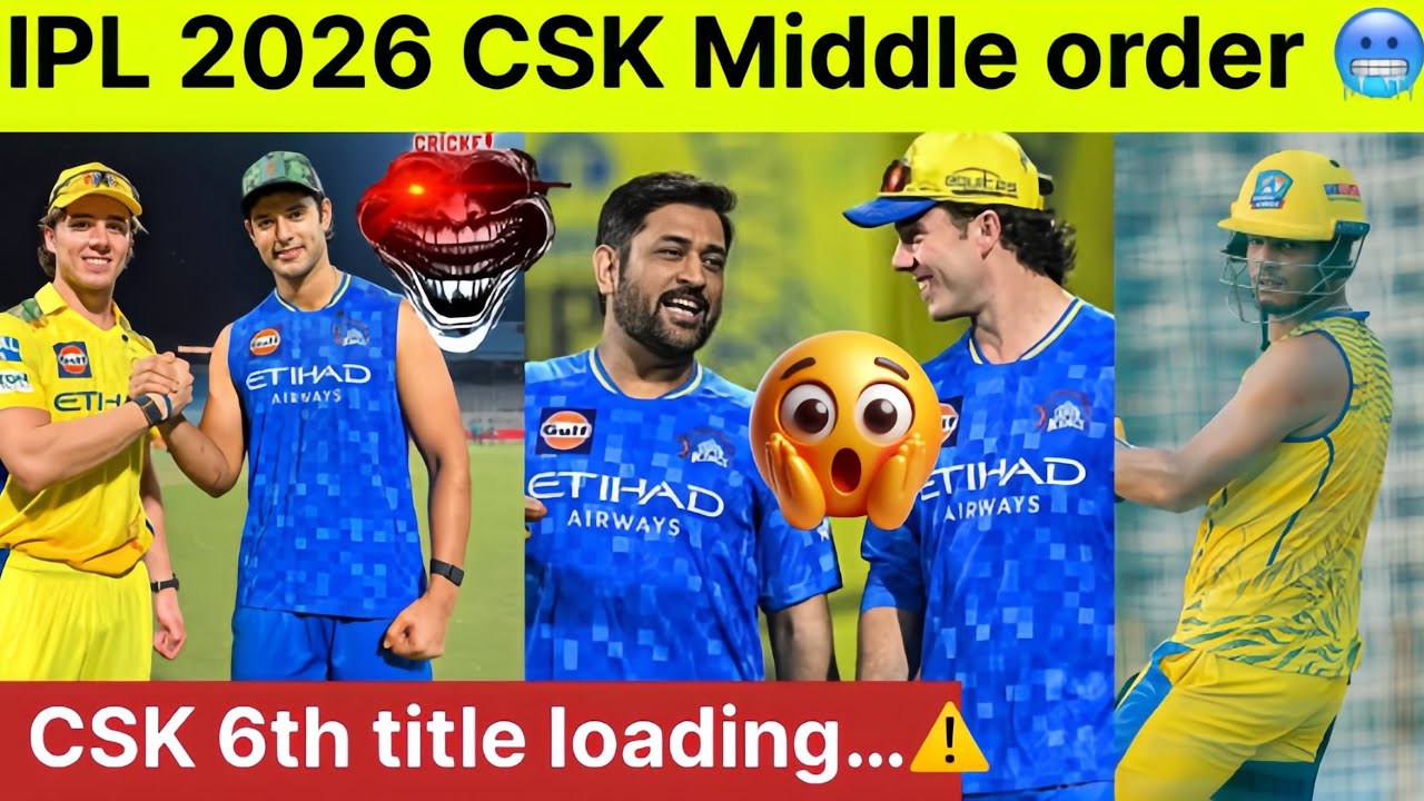 IPL 2026 CSK Middle Order looks dangerous ☠️| DUBE WITH BREVIS 🥶| 
