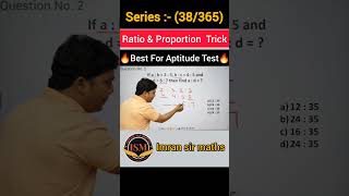Ratio &amp; Proportion Tricks | Maths Tricks | imran sir maths #shorts