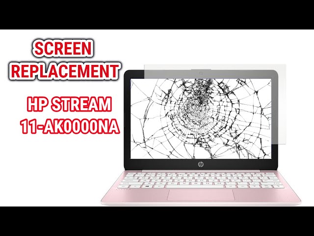 How To Replace LCD Screen on HP Stream 11 ak0000na - YouTube