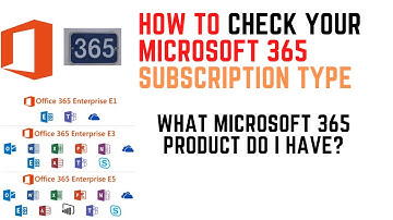 How to check your Microsoft 365 subscription type | What Microsoft 365 Product do I have?