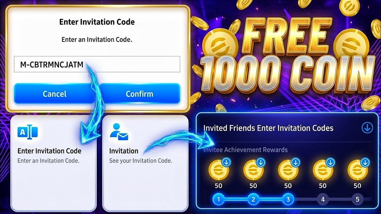 How to Use Friend Invitation and Get Free 1000 coin in eFootball 2026