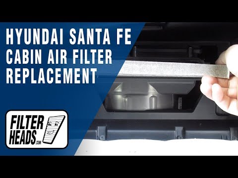 How to Replace Cabin Air Filter 2018 Hyundai Santa Fe