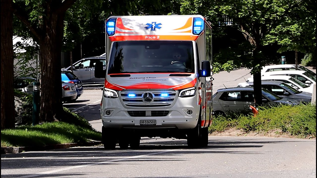 🇨🇭 Polizei & Rettungsdienst im einsatz in Chur | Police & Ambulance responding in Chur, Switzerland