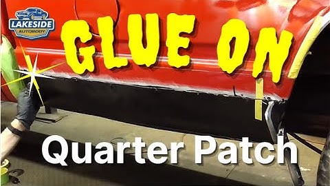 Glue On Lower Rear Quarter Rust Repair Panels - No Welding!