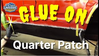 Glue On Lower Rear Quarter Rust Repair Panels - No Welding!