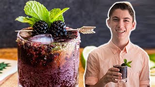 How to make Black berry mojito recipe {jamun}