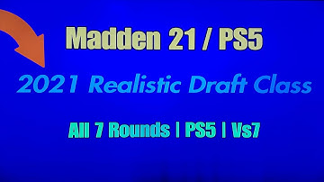 2021 Draft Class | Madden 21 | PS5 | Vs 7  (2/7/21)  *Read Description!