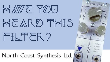 Most Innovative Filter, the Coiler: MSK 009 by North Coast Synthesis - Eurorack Demo