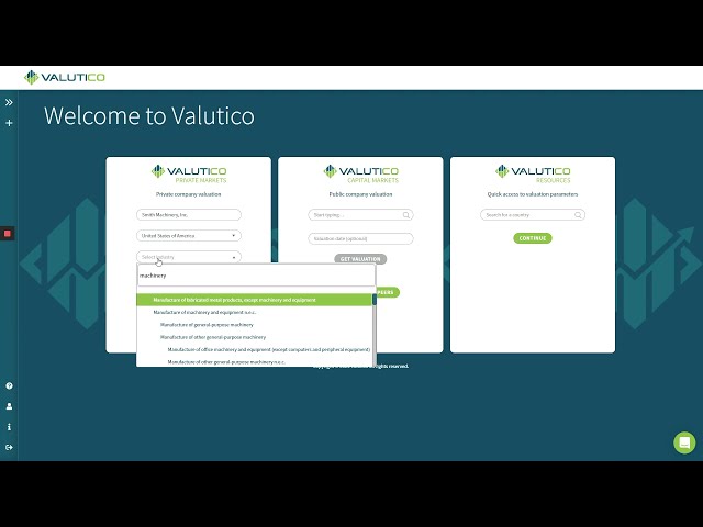 Valutico v2 demo