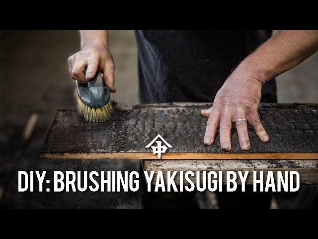 DIY: Brushing Yakisugi Shou Sugi Ban by Hand class=