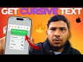 Use Cursive🔥 Text On iPhone | Change Font Style On iPhone ( iOS 18.3.1 )