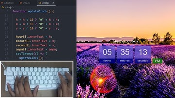 ASMR Programming - Digital Clock JavaScript - No Talking