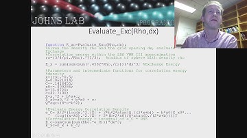 Hartree Fock Video 6.2:  Converting from HF to DFT Programming