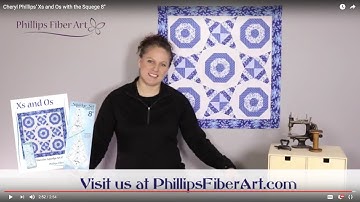 8" Squedges  Xs and Os Pattern by Phillips Fiber Art