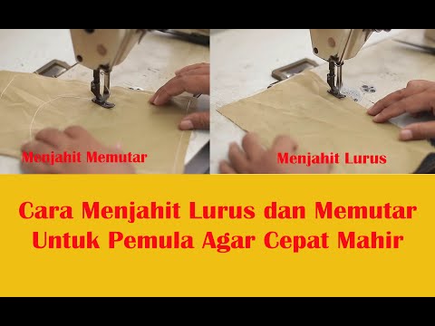 Belajar jahit lurus dan melingkar untuk pemula (Learn straight and circular sewing for beginners)