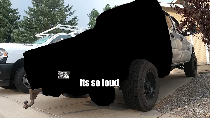 my Duramax gets a huge exhaust tip