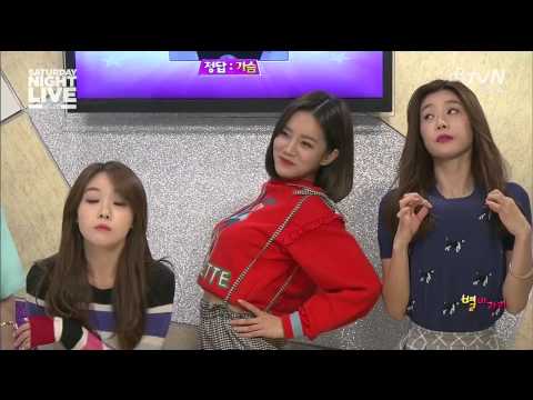 유라는 있는데 다른 멤버들은 없는것은 Yura 가슴 141011 걸스데이 SNLKOREA Ep 28 Girl S Day Live 유라 민아 혜리 소진 