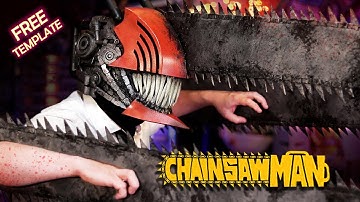 How to Make a Chainsaw Man Cosplay - Free EVA Foam Template - Denji Cosplay Tutorial Part 1