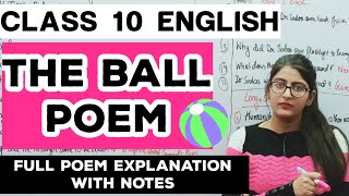 The ball poem class 10 in hindi/Line by line explanation