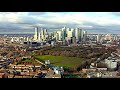 Aerial Views of London's financial district