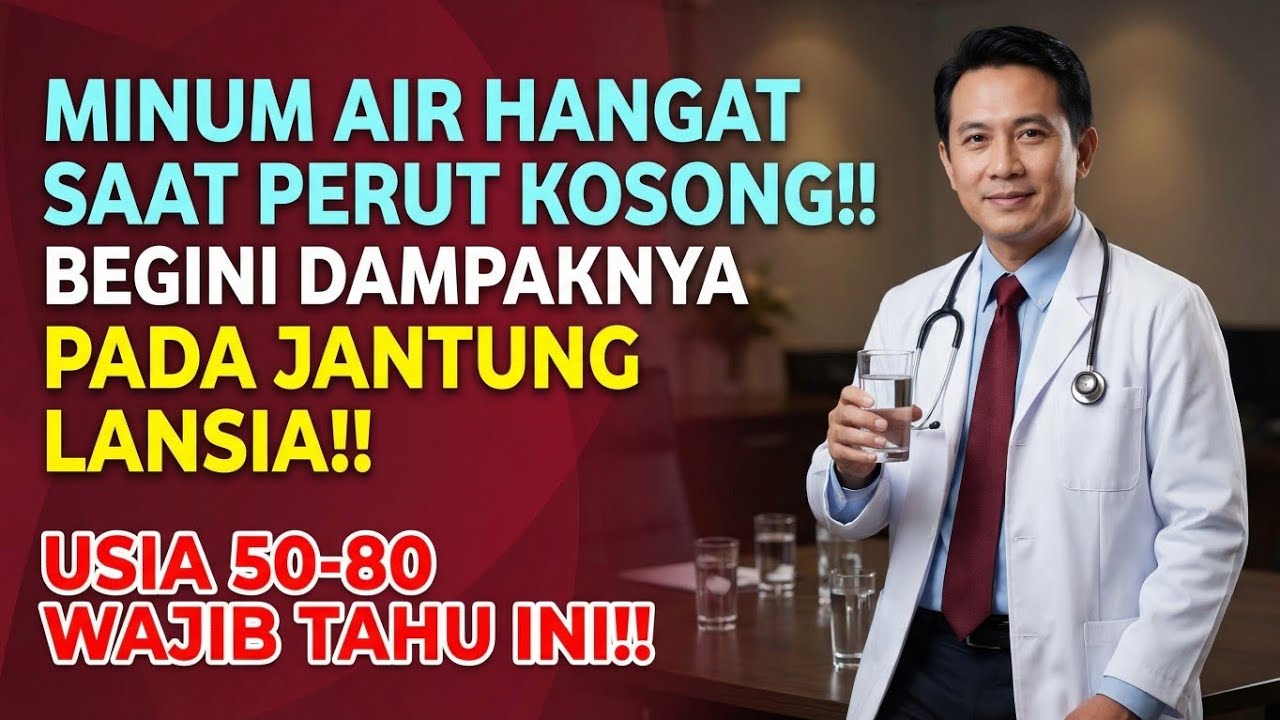 MINUM AIR HANGAT SAAT PERUT KOSONG‼️Dampaknya Ternyata Pada Jantung Lansia!! Usia 50+ Wajib Tahu Ini
