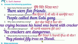 Celebrity 4th class English | Lesson 7 | question answer | Green Diwali Safe Diwali Profile