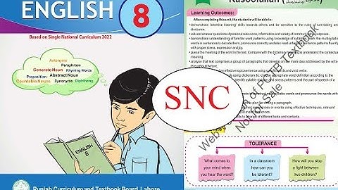 English Class 8 Unit 1 (Tolerance of Rasoolullah) || Question Answers || SNC || New book