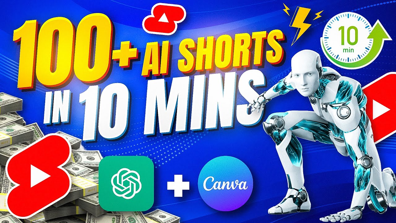 How To Make 100 YouTube Shorts in 10 Minutes For FREE ($30.000/MONTH ...