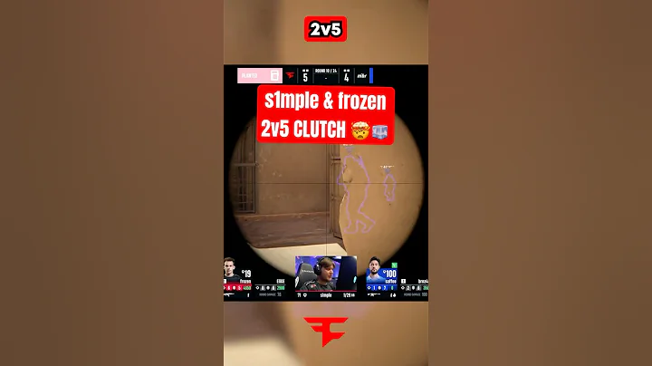 s1mple & frozen IMPOSSIBLE 2v5 CLUTCH 🤯 #cs2