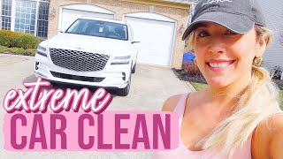 2024 EXTREME CLEAN WITH ME MESSY MOM CAR! Genesis GV80 Car Cleaning! @BriannaK