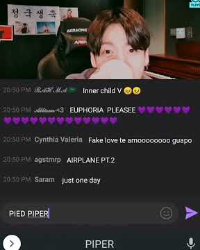 Jungkook saw my pied piper comment 🥺💗