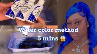 Water Color Method: Adore Indigo Blue | Beginner Friendly | QUICK & EASY