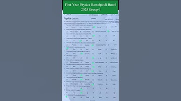 Rawalpindi Board Class 11 Physics Exam Paper 21 May 2025 #questionpapers